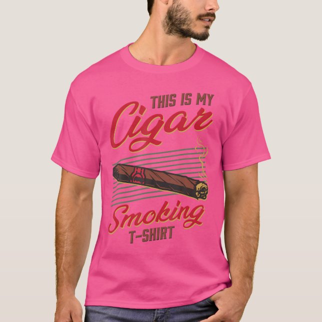 Camiseta This Is My Cigar Smoking Funny Smoker (Frente)