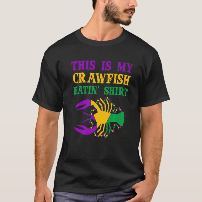 Camiseta This Is My Crawfish Eating T-Shirt New Orleans Mar (Frente)