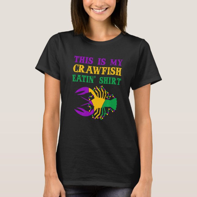 Camiseta This Is My Crawfish Eating T-Shirt New Orleans Mar (Frente)