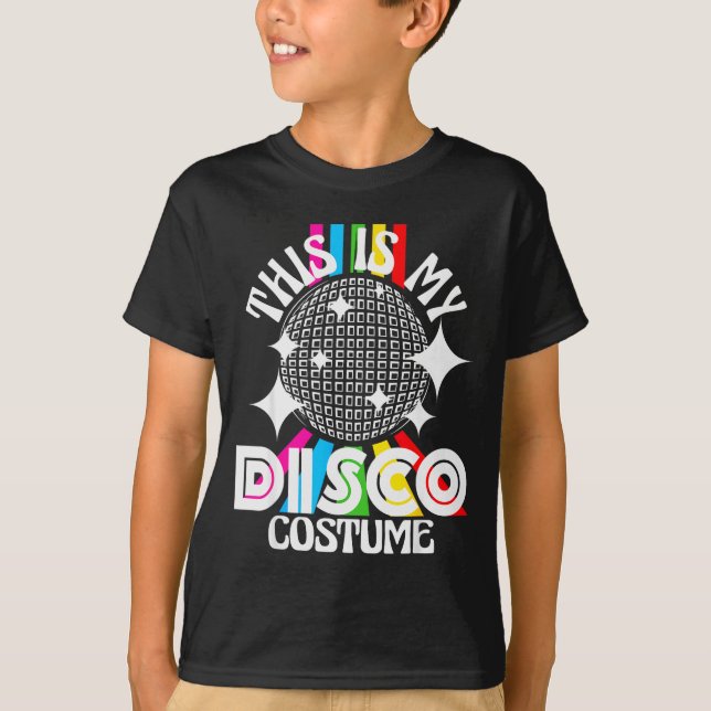 Camiseta This Is My Disco Costume - 1970s Funky Party 70s G (Frente)