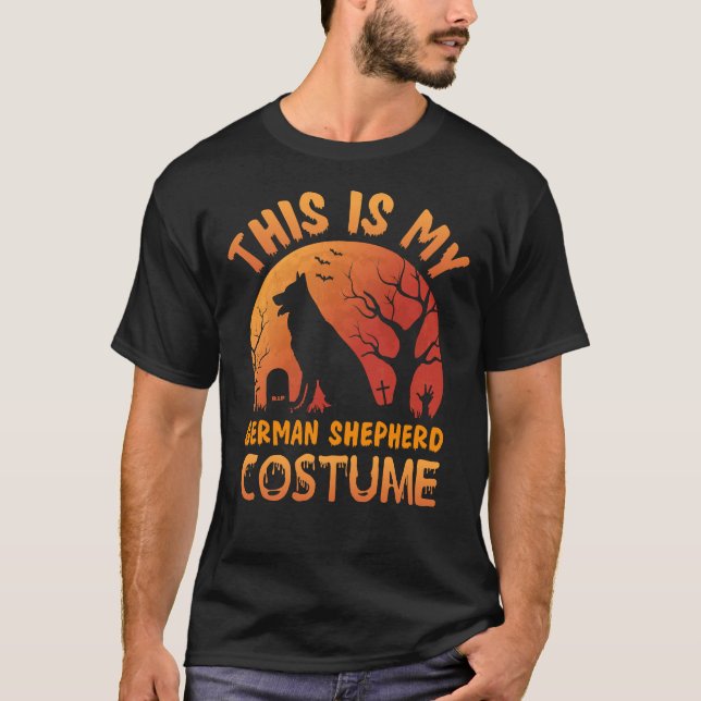 Camiseta This Is My German Shepherd Costume  Halloween Dog (Frente)