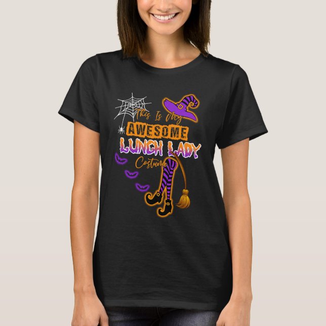 Camiseta This Is My Halloween Lunch Lady Costume Cafeteria  (Frente)