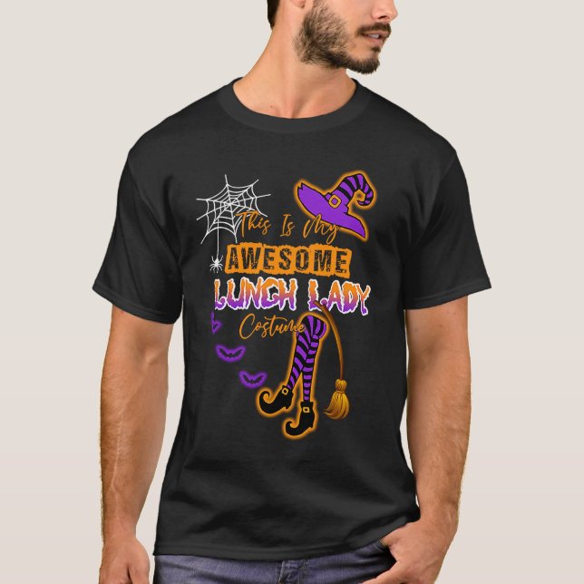 Camiseta This Is My Halloween Lunch Lady Costume Cafeteria  (Frente)