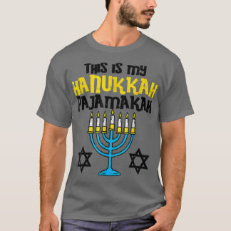 Camiseta This Is My Hanukkah Pajamakah Menorah Chanukah Xma