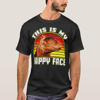 Camiseta This Is My Happy Face Bearded Dragon