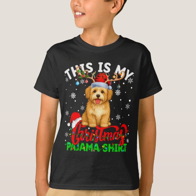 Camiseta This Is My Havanese Dog Ugly Christmas Pajama Swea (Frente)