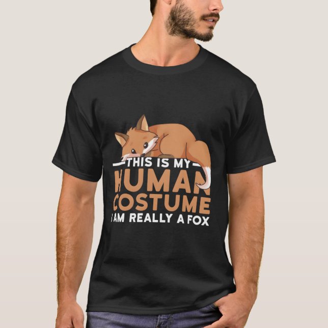 Camiseta This Is My Hu I'M Really A Fox Halloween (Frente)
