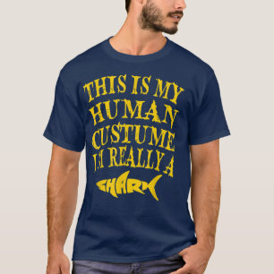 Camiseta This is my Human costume Beautiful shark tee 