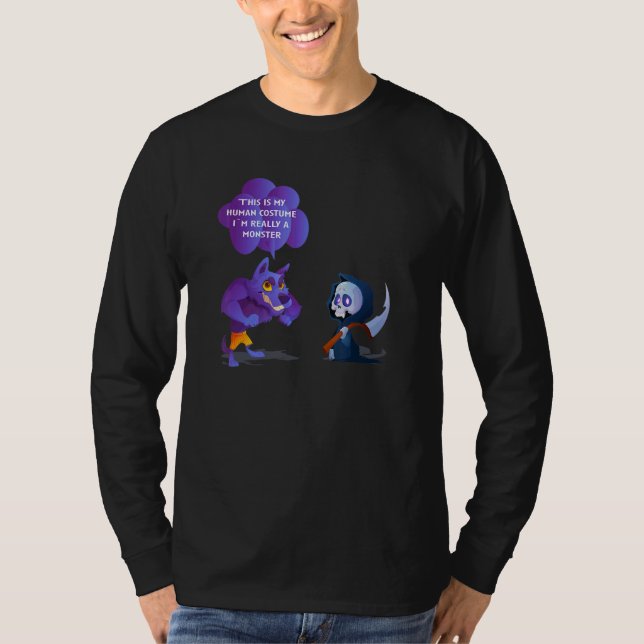 Camiseta This Is My Human Costume I`m Really A Monster (Frente)