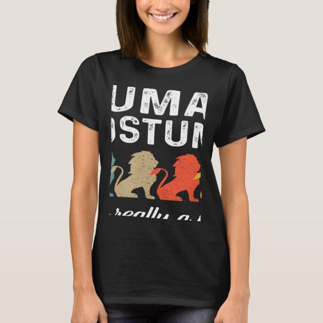 Camiseta This Is My Human Costume I'm Really A Lion Retro H (Frente)