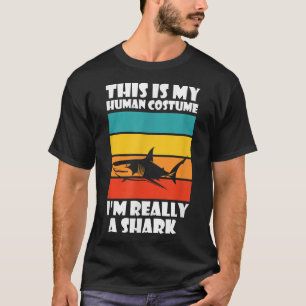 Camiseta This Is My Human Costume Im Really A Shark Funny S