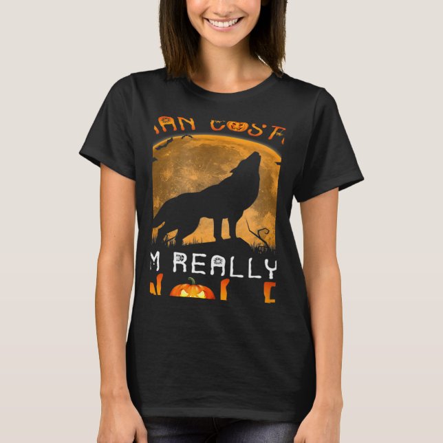 Camiseta This is My Human Costume I'm Really a Wolf Hallowe (Frente)