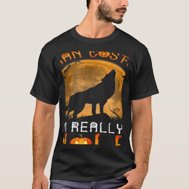 Camiseta This is My Human Costume I'm Really a Wolf Hallowe (Frente)