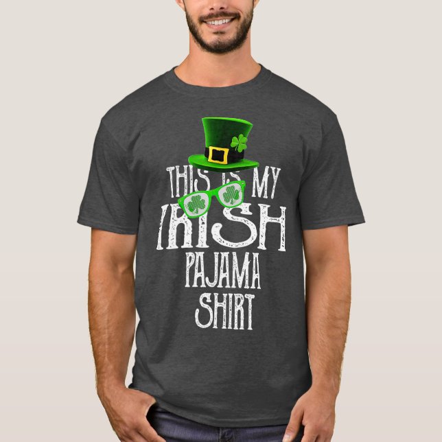 Camiseta This Is My Irish Pajama Shamrock GreenClover Boy (Frente)