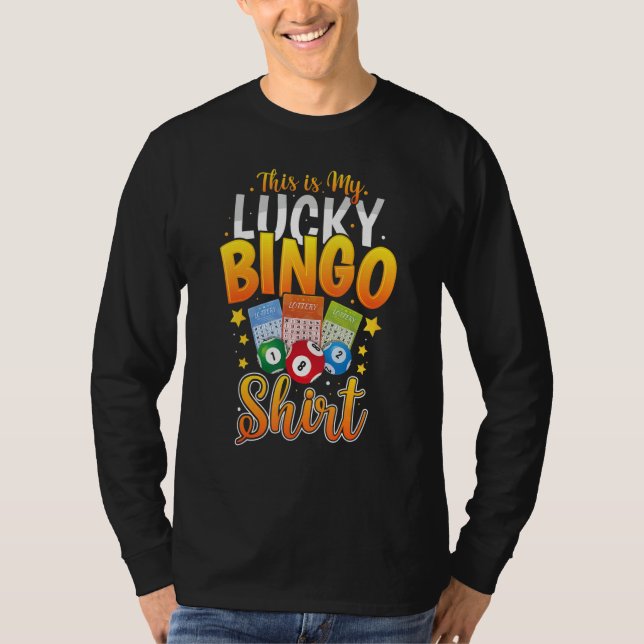 Camiseta This Is My Lucky Bingo     Bingo Player Caller (Frente)