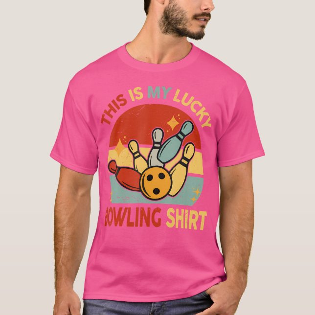 Camiseta This Is My Lucky Bowling s Bowler (Frente)