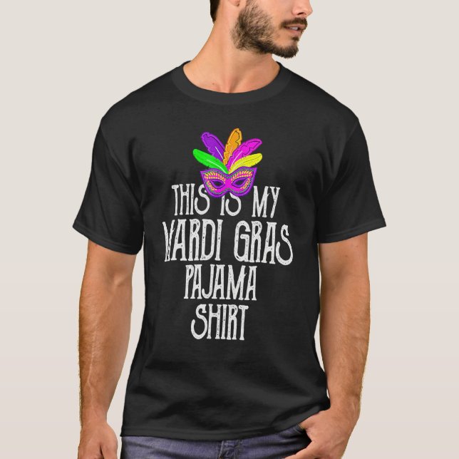 Camiseta This Is My Mardi Gras Costume Shirt Carnaval Party (Frente)