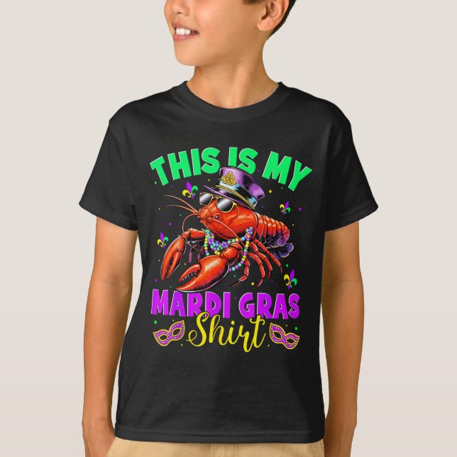 Camiseta This Is My Mardi Gras Shirt Crawfish Funny Men Wom (Frente)