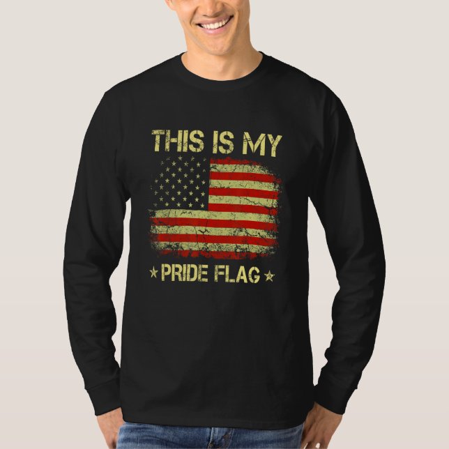 Camiseta This Is My Pride Flag Usa American 4th Of July Pat (Frente)