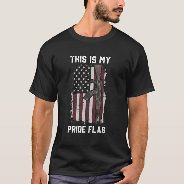 Camiseta This Is My Pride Flag Usa Fourth Of July Patriotic (Frente)