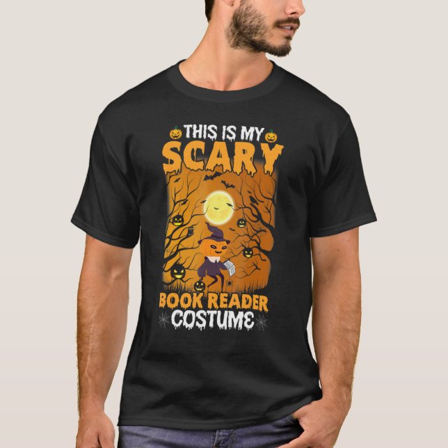 Camiseta This Is My Scary Book Reader Costume (Frente)