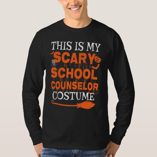 Camiseta This Is My Scary School Counselor Costume Spooky H (Frente)