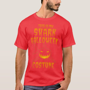 Camiseta This Is My Shark Halloween CostumeShark Pumpkin 
