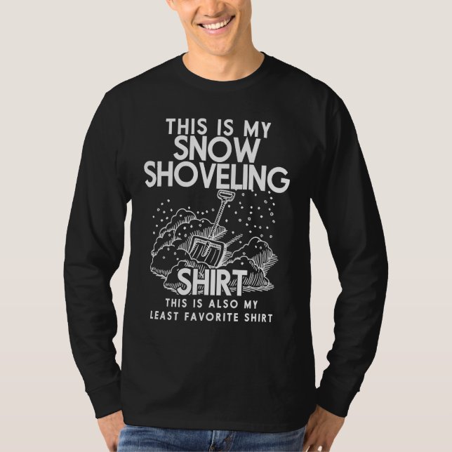 Camiseta This Is My Snow Shoveling  Funny Snow Removal (Frente)