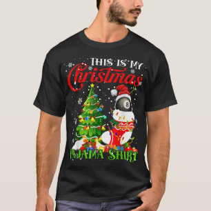 Camiseta This is My Xmas Pajama Santa Billiard In Xmas Soc