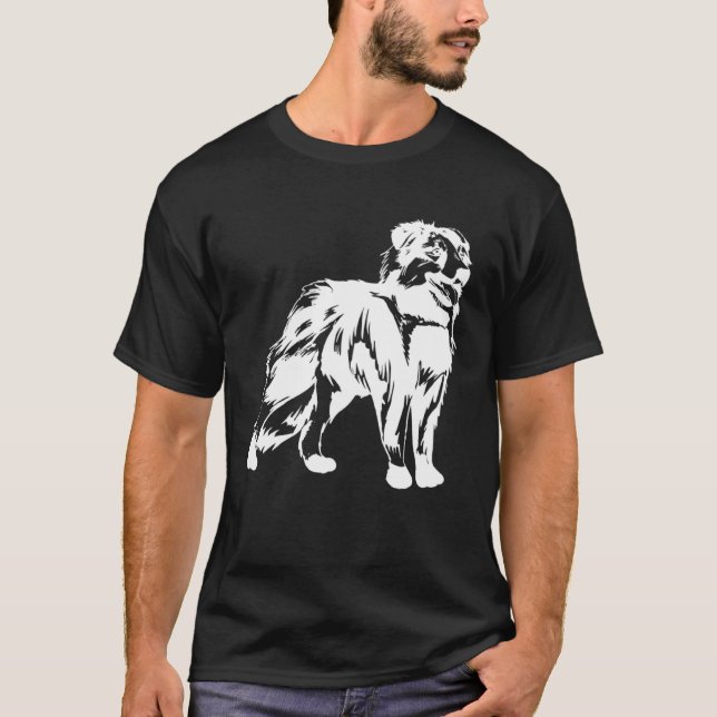 Camiseta This Is No Dogs Hair The Australian Shepherd  For  (Frente)