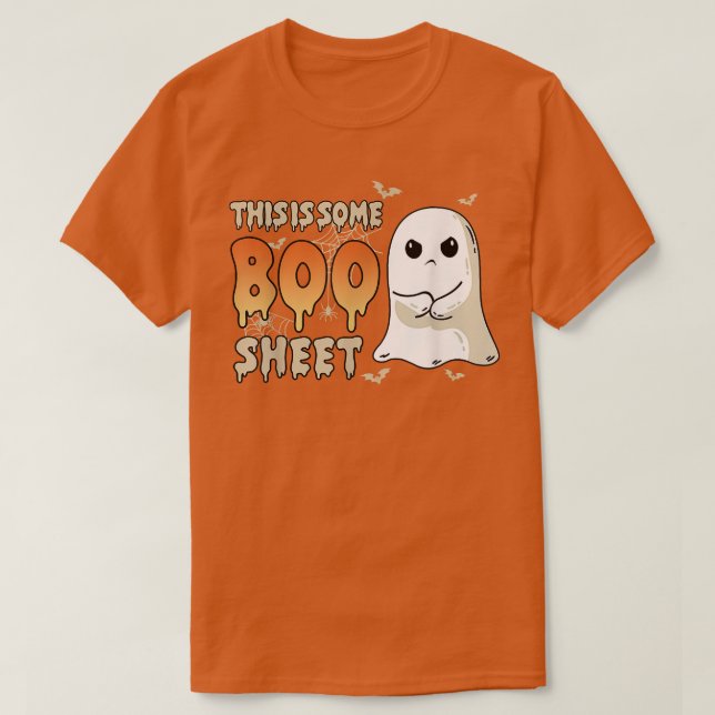 Camiseta This Is Some Boo Sheet Halloween Ghost Funny Costu (Frente do Design)