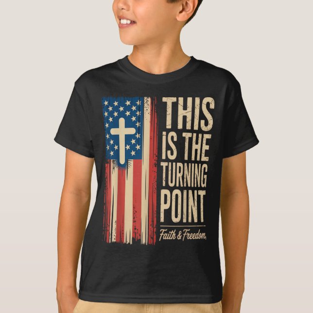 Camiseta This Is The Turning Int Patriotic Faith Usa  (Frente)