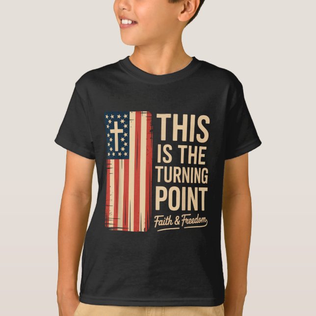 Camiseta This Is The Turning Int Patriotic Faith Usa  (Frente)