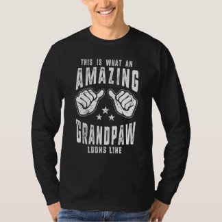 Camiseta This Is What An Amazing Grandpaw Looks Like Humor