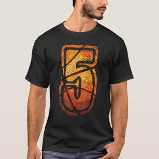 Camiseta This kids basketball with number 5