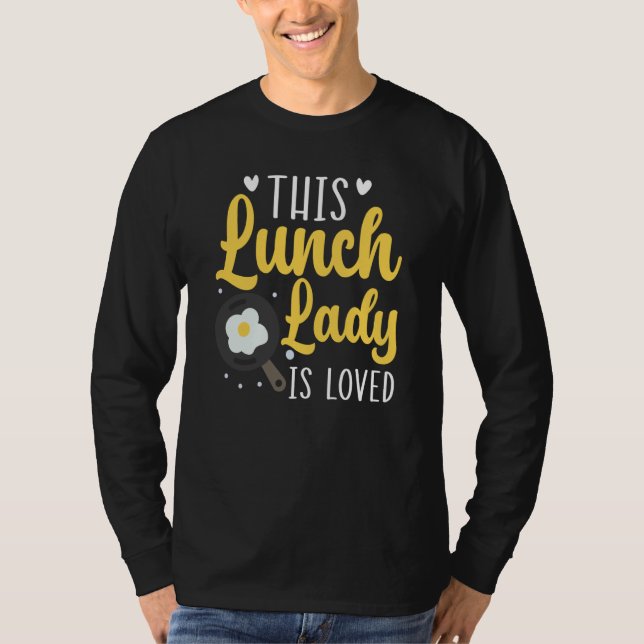 Camiseta This Lunch Lady Is Loved Cafeteria Worker Lady Coo (Frente)