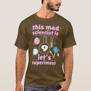 Camiseta This Mad Scientist is 9 Birthday Nineth 9th Scienc