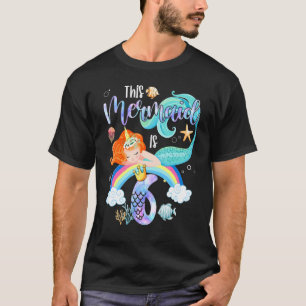 Camiseta This Mermaid Is 6th Birthday Girls Unicorn Magic 6
