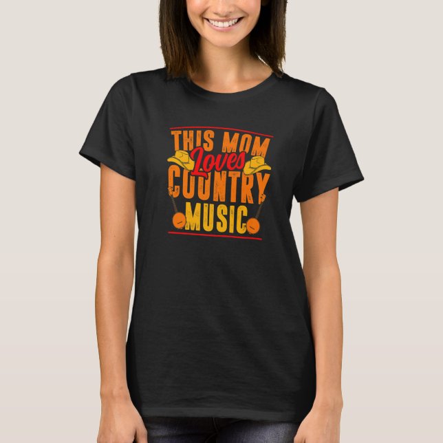 Camiseta This Mom Loves Country Music   (Frente)