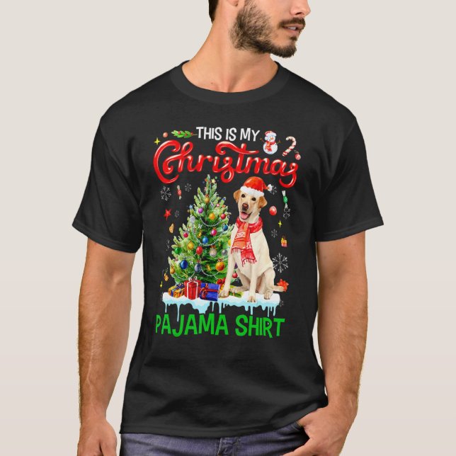 Camiseta This My Christmas Pajama   Labrador Retriever Sant (Frente)