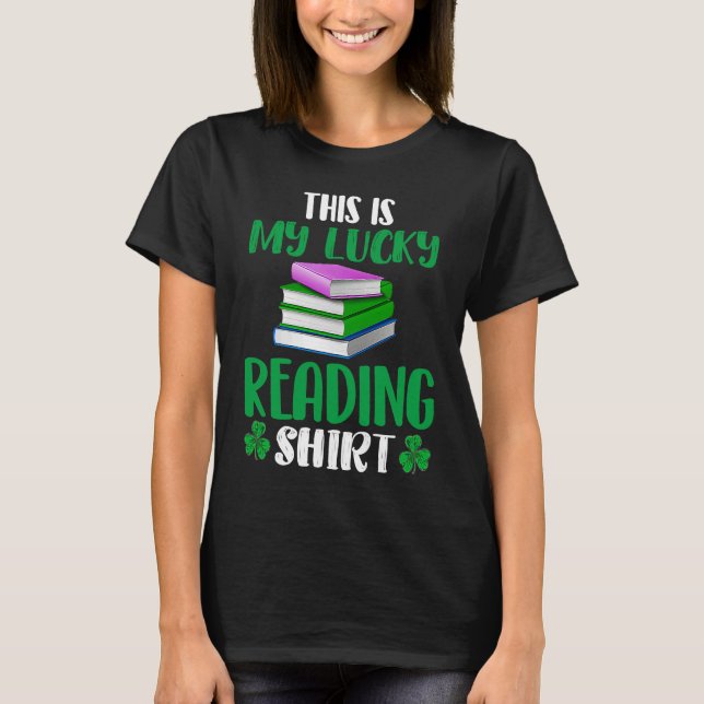 Camiseta This My Lucky Reading  Cool  Reading Outfit Style (Frente)