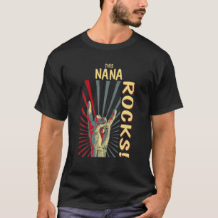 Camiseta This Nana Rocks Vintage Retro Concert 70S 80S Funn