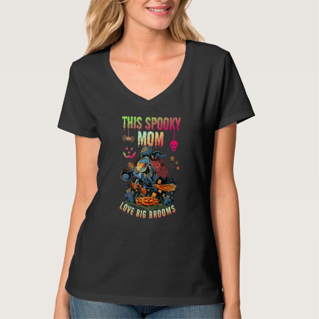 Camiseta this Spooky grandmother Love Big Brooms (Frente)