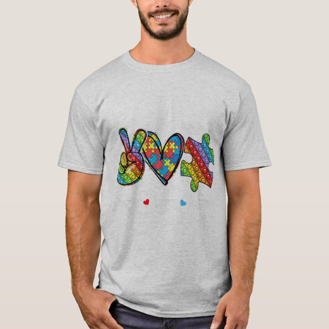 Camiseta This tee with peace hand, heart shape and pop it s (Frente)