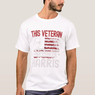Camiseta This Veteran Supports Harris