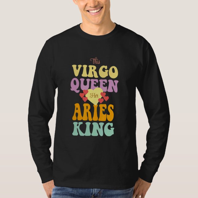 CAMISETA THIS VIRGO QUEEN LOVES HER ARIES KING (Frente)