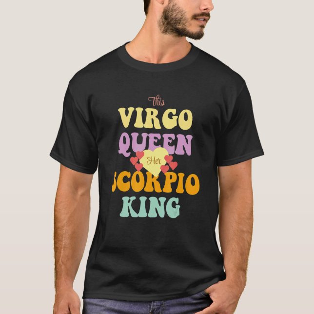 CAMISETA THIS VIRGO QUEEN LOVES HER SCORPIO KING (Frente)