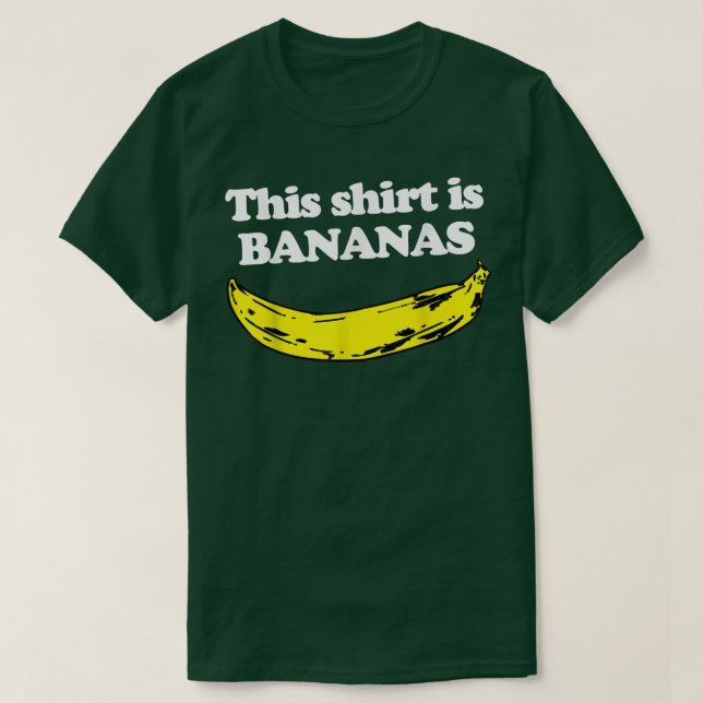 Camiseta ThisIs Bananasfunny saying cool food banana  (Frente do Design)