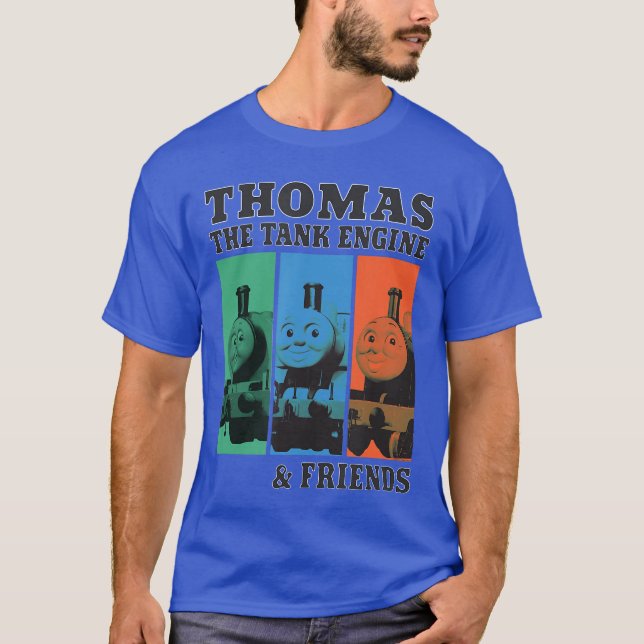 Camiseta Thomas Amigos Thomas a locomotiva Amigos Grid fami (Frente)