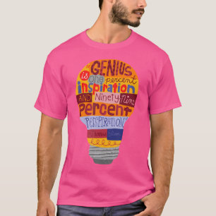 Camiseta Thomas Edison Genius Lightbulb É Lit